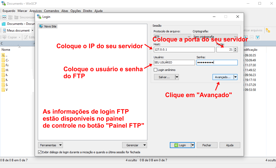 Config WinSCP